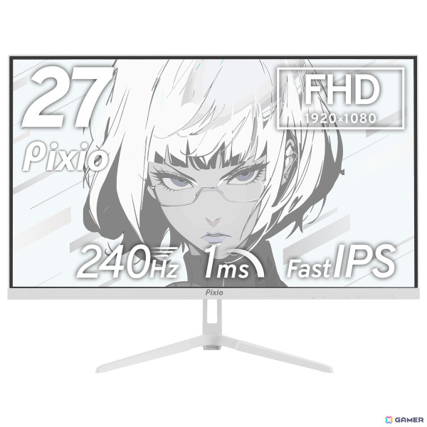 Pixio、4色展開の240Hz対応ゲーミングモニター「PX279 Wave」を12月4日より予約受付開始！ホワイトカラーの3mHDMIケーブル「PXH213BW」のセールもの画像4