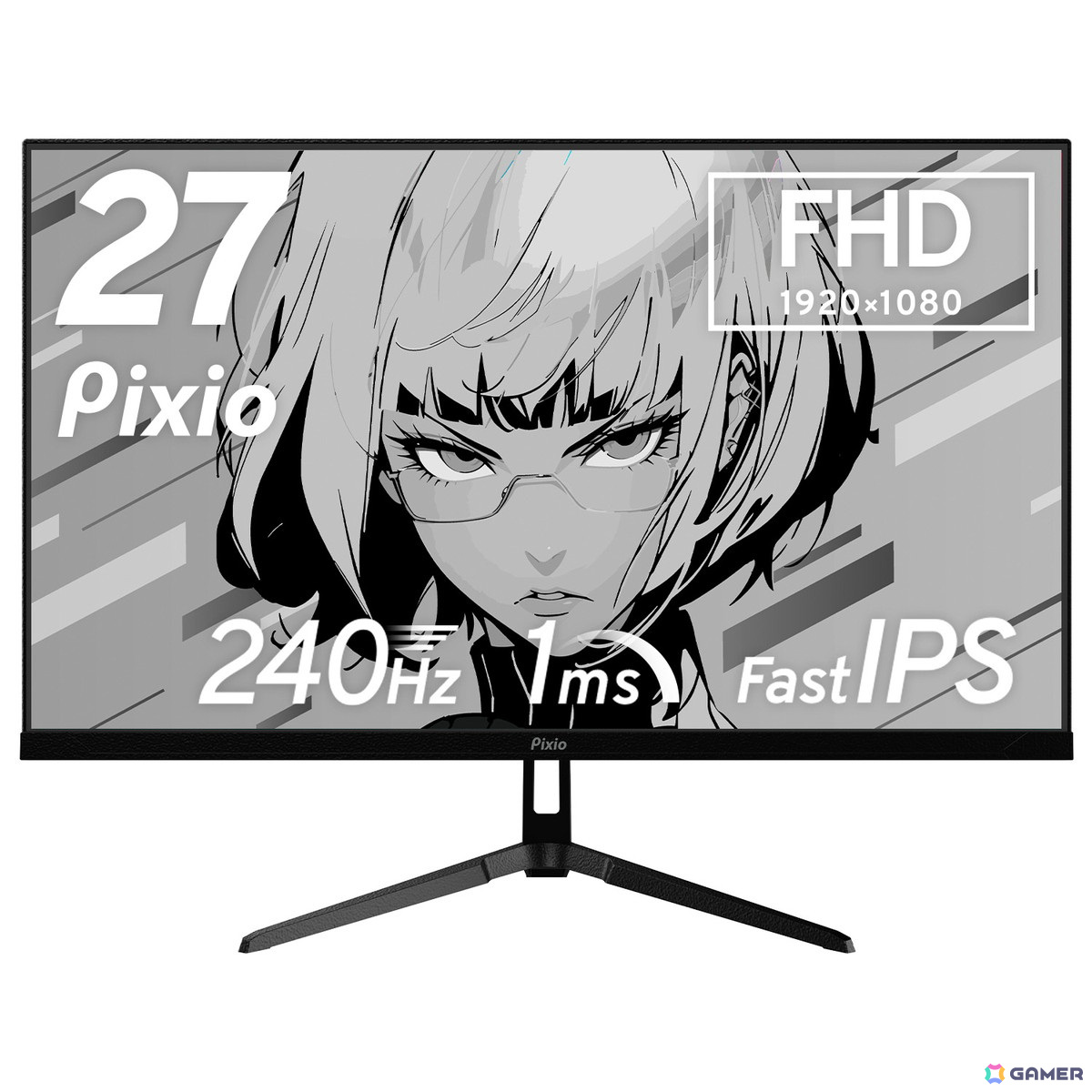 Pixio、4色展開の240Hz対応ゲーミングモニター「PX279 Wave」を12月4日より予約受付開始!ホワイトカラーの3mHDMIケーブル「PXH213BW」のセールもの画像