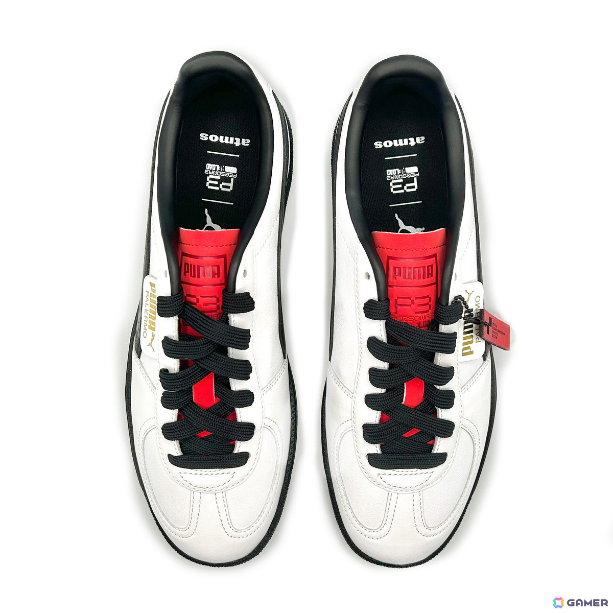 「ペルソナ3 リロード」とatmos、PUMAがコラボ！世界観がデザインに反映されたコラボシューズ「PUMA PALERMO P3R ATMOS」が12月24日に発売の画像4