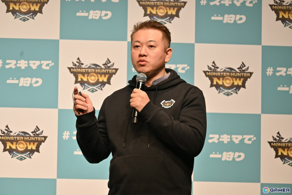 「モンスターハンターNow」の新CM「スキマで一狩り」発表会をレポート！白石麻衣さん、井上聡さんらがシーズン4で登場するティガレックスに挑むの画像1
