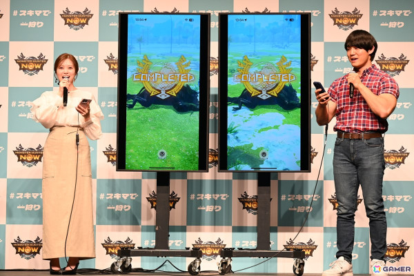 「モンスターハンターNow」の新CM「スキマで一狩り」発表会をレポート！白石麻衣さん、井上聡さんらがシーズン4で登場するティガレックスに挑むの画像10