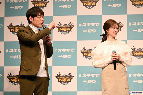 「モンスターハンターNow」の新CM「スキマで一狩り」発表会をレポート！白石麻衣さん、井上聡さんらがシーズン4で登場するティガレックスに挑むの画像4