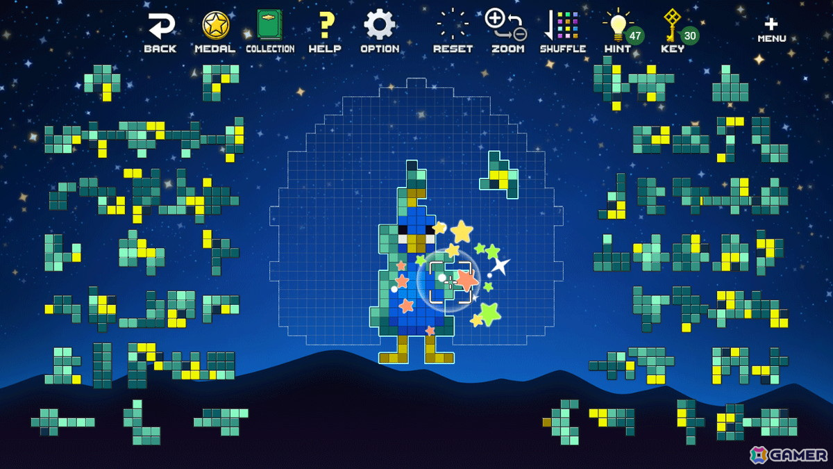 ドット絵を組み立てるパズルゲーム「ドットピースパズル」のSwitch版が12月12日に配信！290通り以上の遊び方を収録の画像10