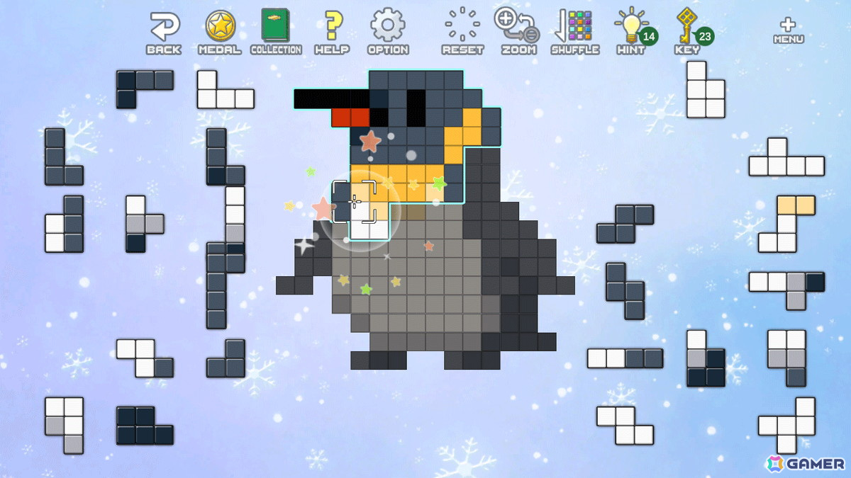 ドット絵を組み立てるパズルゲーム「ドットピースパズル」のSwitch版が12月12日に配信！290通り以上の遊び方を収録の画像4