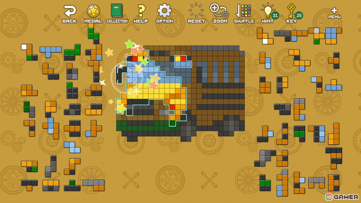 ドット絵を組み立てるパズルゲーム「ドットピースパズル」のSwitch版が12月12日に配信！290通り以上の遊び方を収録の画像8