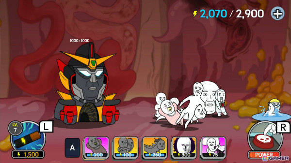 Today's Meme」のキャラクターが活躍する無限ディフェンスゲーム「The