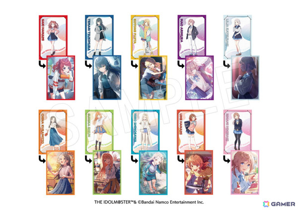 学マス」トレーディングおなまえクリップバッジ、サイン入りアクリル