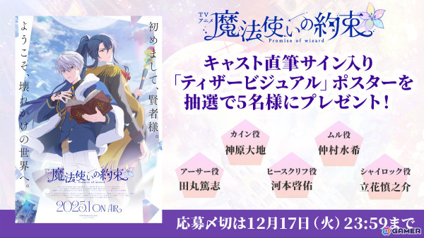 TVアニメ「魔法使いの約束」魔法使い21人と賢者が揃ったメインビジュアルが公開！DMM TVにて地上波同時・単独先行配信の画像2