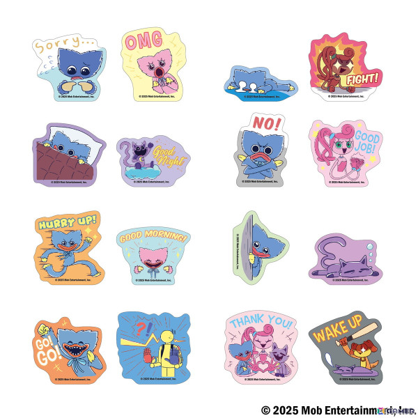 「Poppy Playtime」公式スタンプのデザインを使用したトレーディングステッカーとアクリルキーホルダーが2025年4月下旬に発売！の画像2