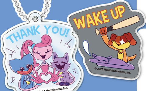 「Poppy Playtime」公式スタンプのデザインを使用したトレーディングステッカーとアクリルキーホルダーが2025年4月下旬に発売！