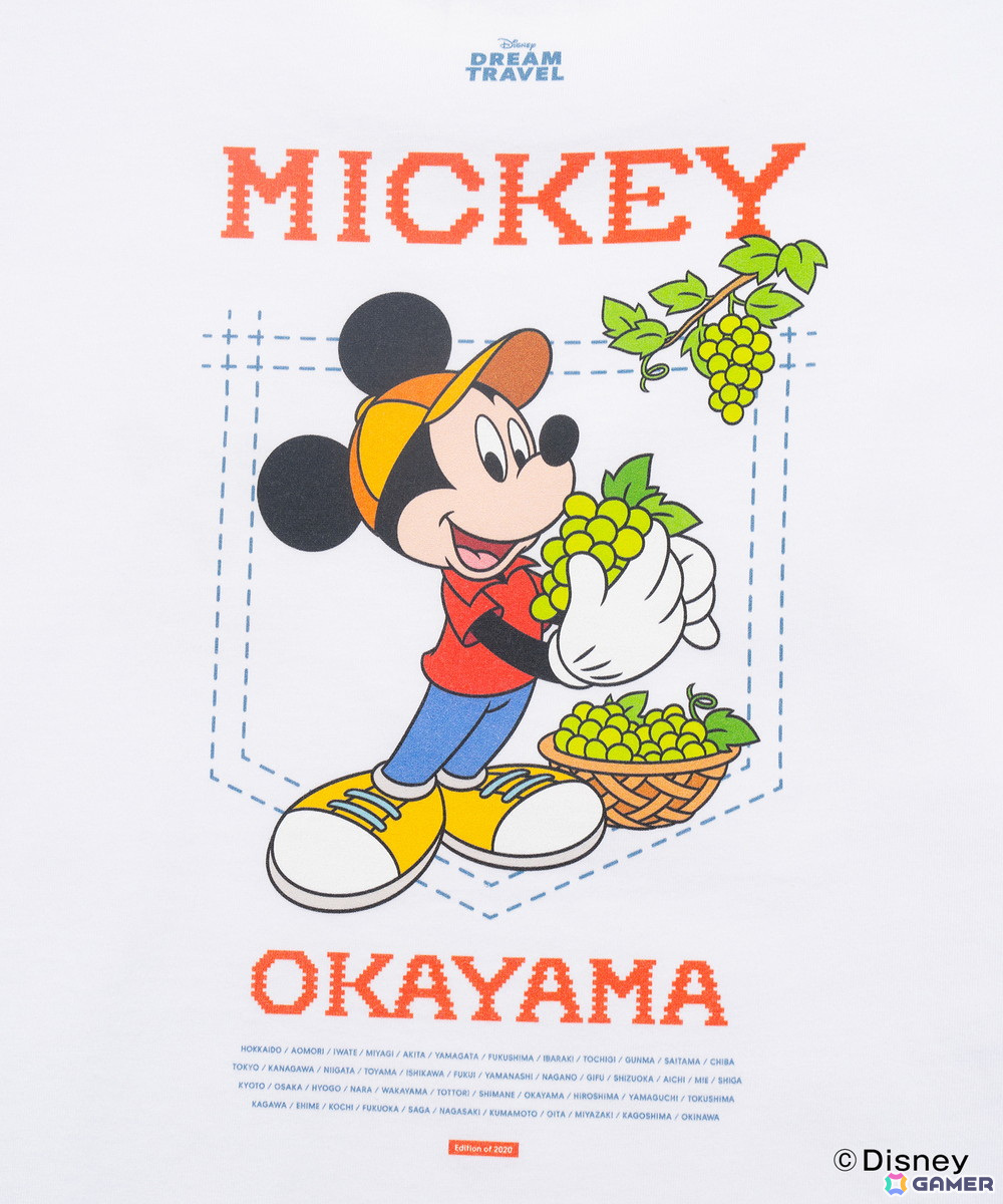 47都道府県のご当地ディズニーTシャツが12月20日よりZOZOTOWN限定で抽選販売――合計2,020点限定で都道府県別人口の割合に基づいた数量で製作の画像108