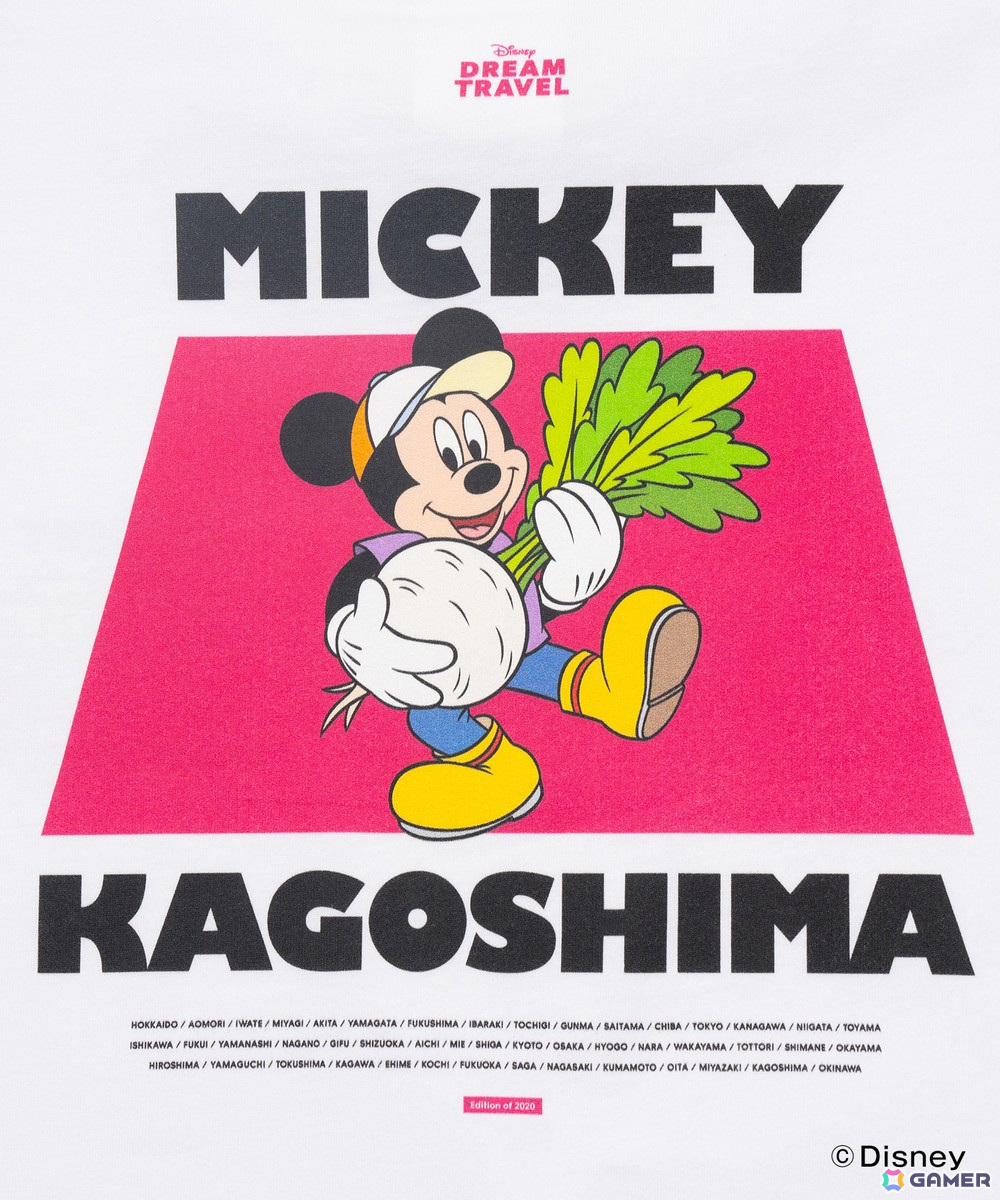 47都道府県のご当地ディズニーTシャツが12月20日よりZOZOTOWN限定で