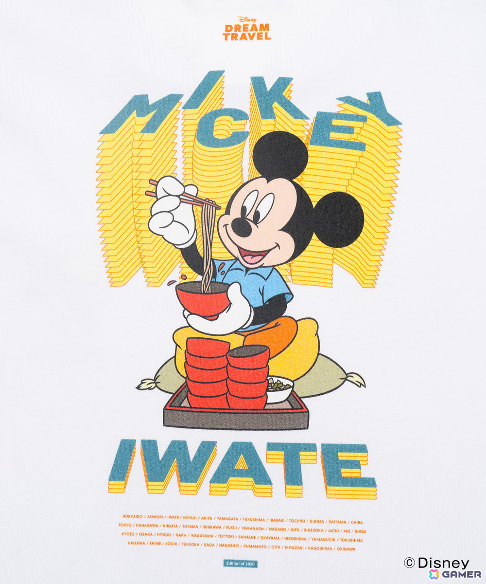 47都道府県のご当地ディズニーTシャツが12月20日よりZOZOTOWN限定で抽選販売――合計2,020点限定で都道府県別人口の割合に基づいた数量で製作の画像18