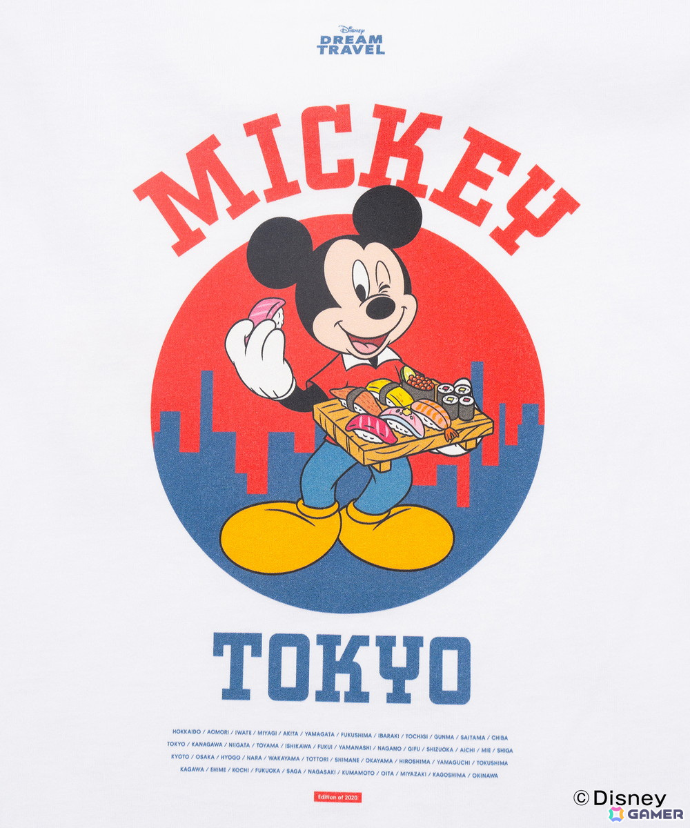 47都道府県のご当地ディズニーTシャツが12月20日よりZOZOTOWN限定で抽選販売――合計2,020点限定で都道府県別人口の割合に基づいた数量で製作の画像48