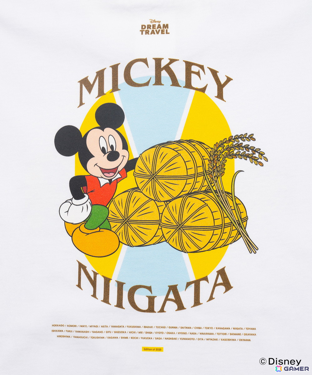 47都道府県のご当地ディズニーTシャツが12月20日よりZOZOTOWN限定で