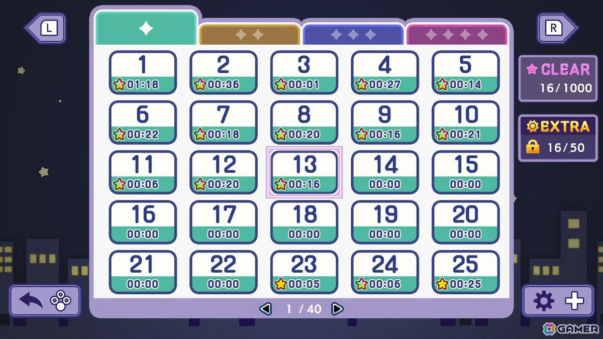 きらめきビームをゴールに届けるパズルゲーム「きらめきビームストライク1000」がSwitch向けに配信！4つの難易度で全1,000問を収録の画像3