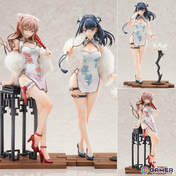 「グリッドマン ユニバース」六花と夢芽がエレガントなチャイナドレス姿でフィギュア化！特典としてアクスタも付属の画像1