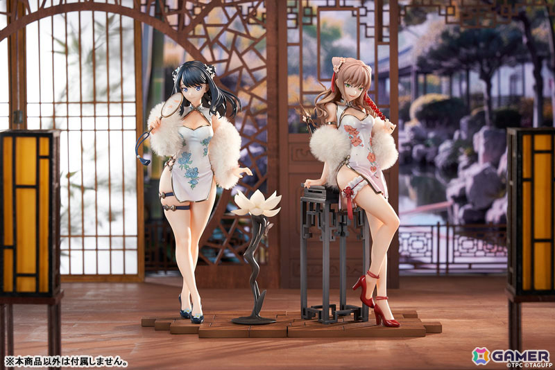「グリッドマン ユニバース」六花と夢芽がエレガントなチャイナドレス姿でフィギュア化!特典としてアクスタも付属の画像