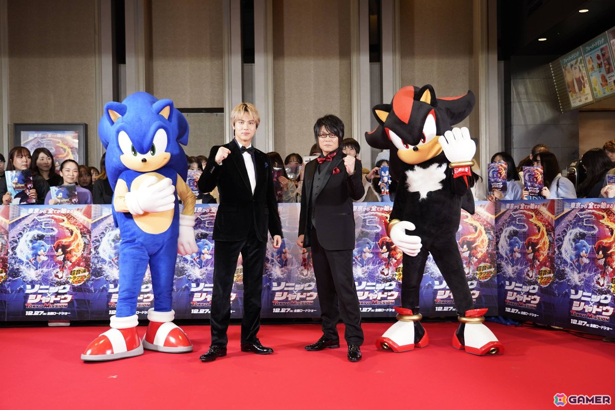 「ソニック × シャドウ TOKYO MISSION」ジャパンプレミアのイベントレポートが公開!ソニック役・中川大志さんとシャドウ役・森川智之さんが登壇の画像