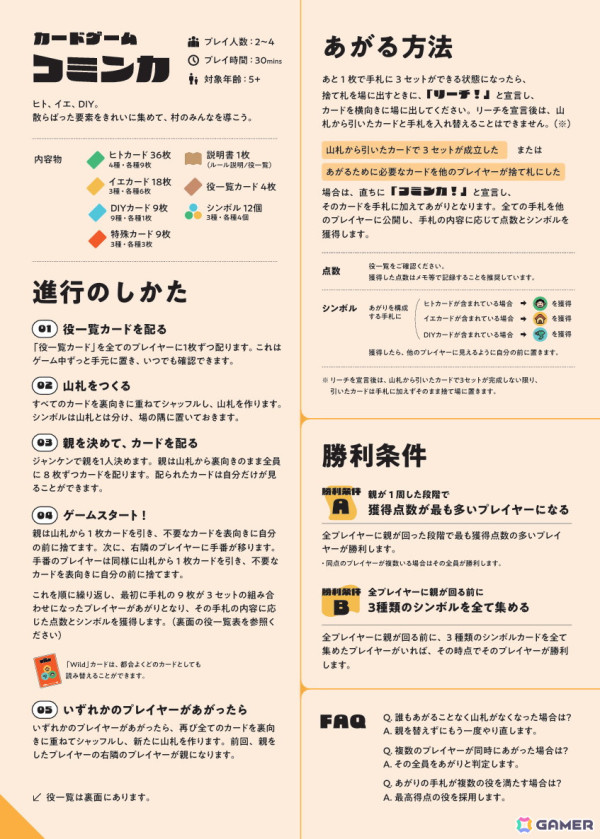 遊びながら「空き家」問題について考えるカードゲーム「コミンカ」のテストプレイ参加者募集が12月20日より開始！の画像4