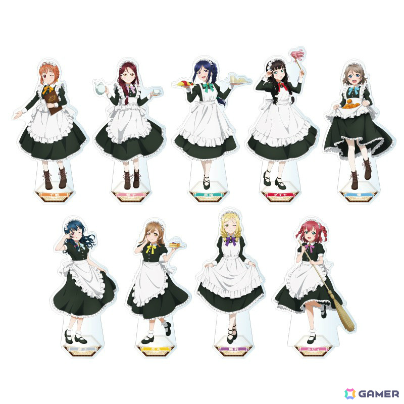 「ラブライブ！サンシャイン!!」とGiGOのコラボカフェが12月28日より開催！お給仕衣装に身を包んだAqoursの描きおろしグッズが登場の画像