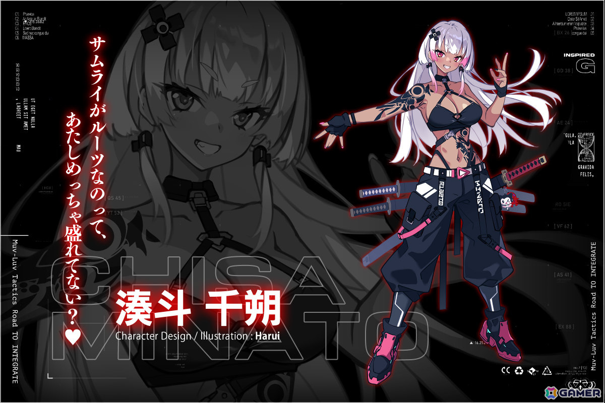 「Muv-Luv Tactics カーリダーサの悪夢」クラファンの支援額が2,000万円を突破！主人公となるギャル系衛士「湊斗千朔」のデザインラフも公開にの画像