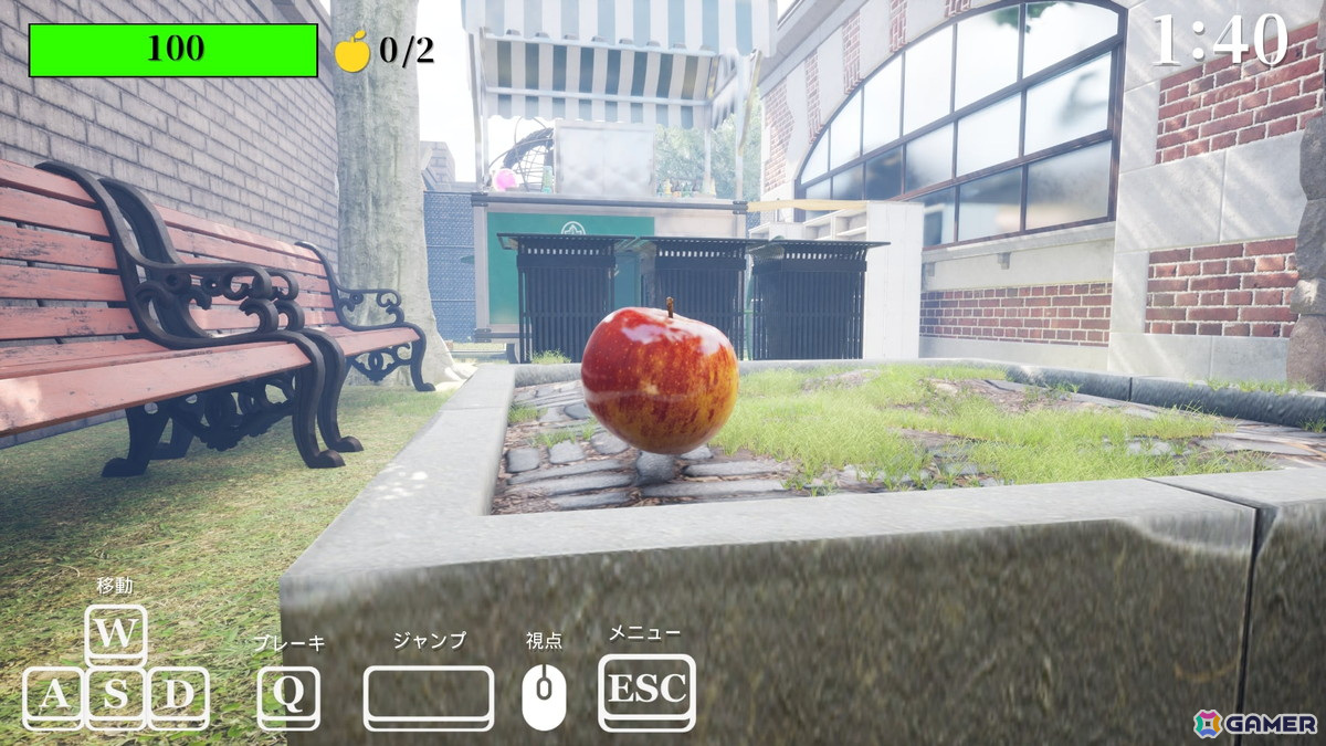 ちょいムズリンゴアクションゲーム「Gravity's Apple」のSteamストアページが公開!リンゴを転がしてニュートンの頭を目指そうの画像