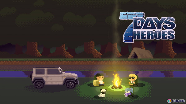 ゾンビと戦う7日間を描いたドット絵青春2Dアクションシューティング「7Days Heroes」のPS5/PS4/Switch版が発売！の画像1