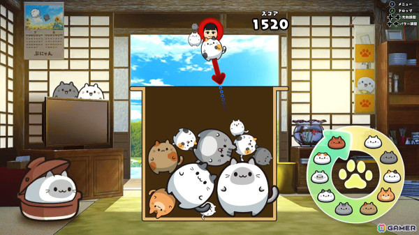 ぷにぷにはじけるパズルゲーム「ぷにゃん」が12月27日にSwitchで配信！オンラインランキングやオフラインでの最大4人対戦も搭載の画像3