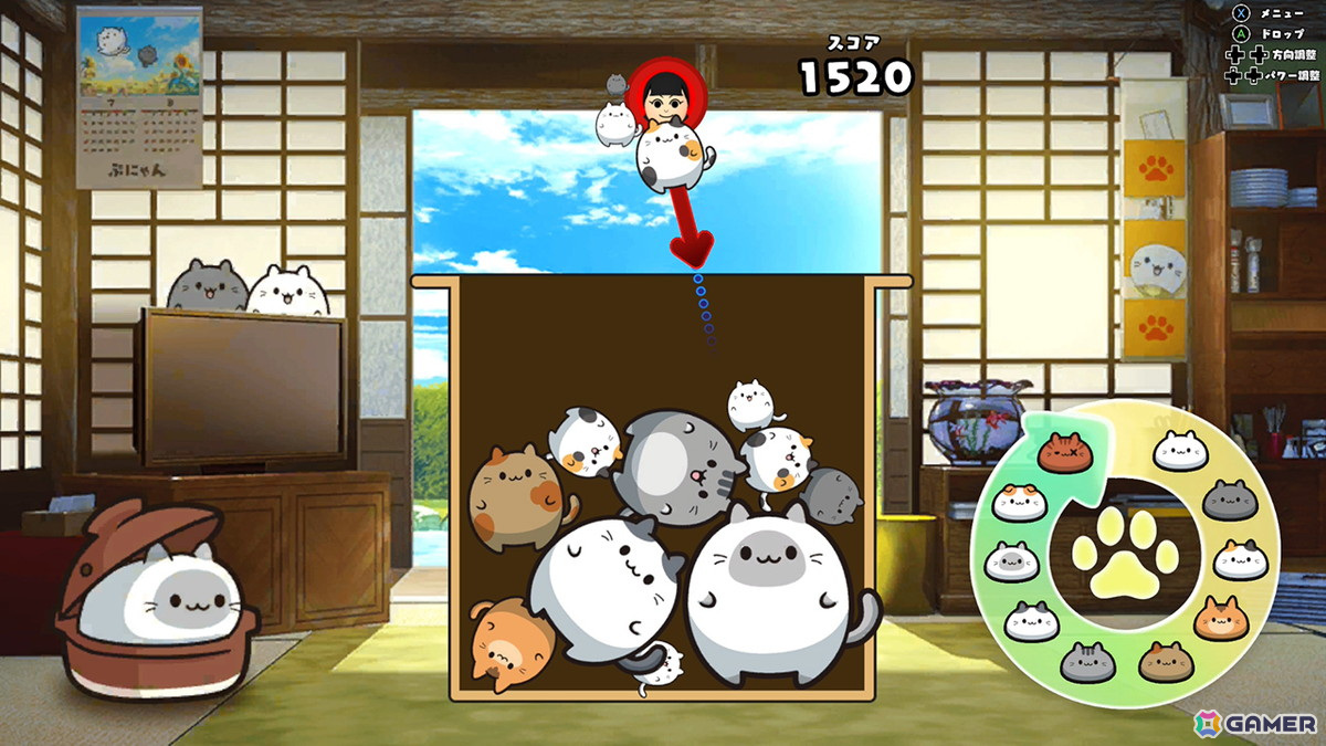 ぷにぷにはじけるパズルゲーム「ぷにゃん」が12月27日にSwitchで配信！オンラインランキングやオフラインでの最大4人対戦も搭載の画像