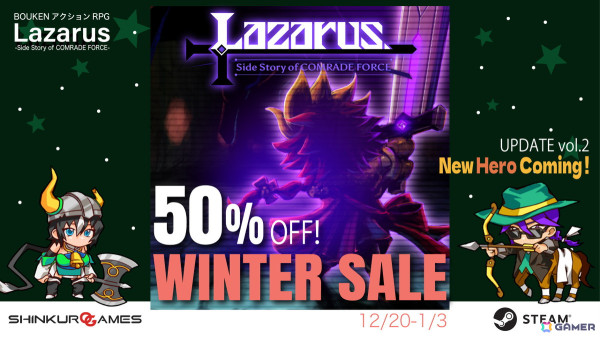 BOUKENアクションRPG「Lazarus -Side Story of COMRADE FORCE-」がSteamウィンターセールに登場！2025年1月3日までは50％OFFで購入できるの画像1