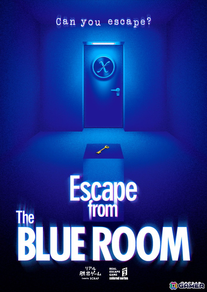 スタート前から完売続出のリアル脱出ゲーム「Escape from The BLUE ROOM」のグッズ情報が公開！メインビジュアルキーホルダーなどがラインナップの画像