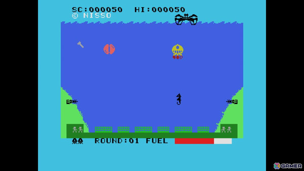 数々の危険を避けながら海底都市の人々を救助するシューティングゲーム「EGGコンソール アクアポリスSOS MSX」が配信!の画像