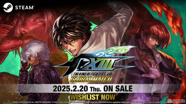 「THE KING OF FIGHTERS XIII GLOBAL MATCH」Steam版が2025年2月20日に配信！Steamウィッシュリストの登録が開始の画像1