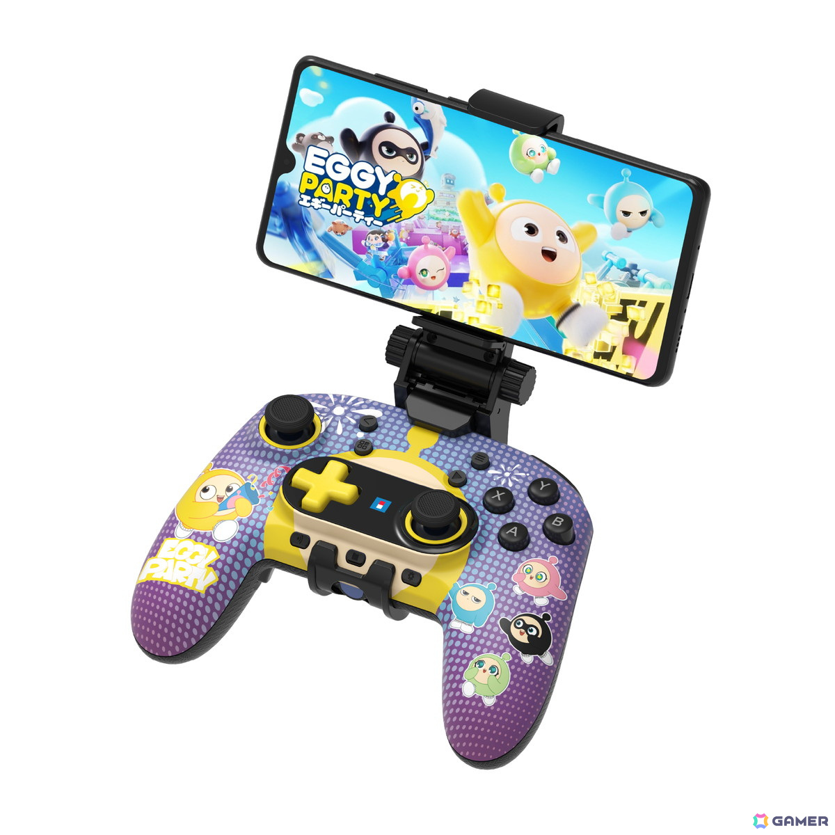 「EGGY PARTY」仕様のAndroidスマホ専用コントローラー「EGGY PARTY ワイヤレスホリパッド for Mobile Gaming」が発売！の画像