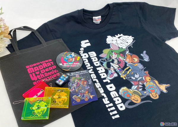 リズムアクションゲーム「MAD RAT DEAD」発売4周年記念のグッズセットが完全受注生産で登場！描き下ろしイラストのTシャツなどを封入の画像1