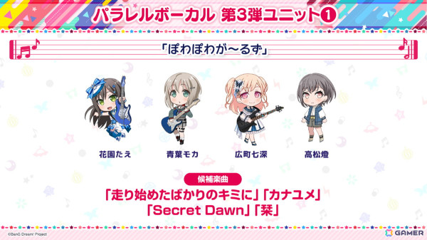 「ガルパ」クリスマスから年末年始にかけて開催予定のキャンペーン情報が発表！楽曲追加やパラレルボーカルについてもの画像10