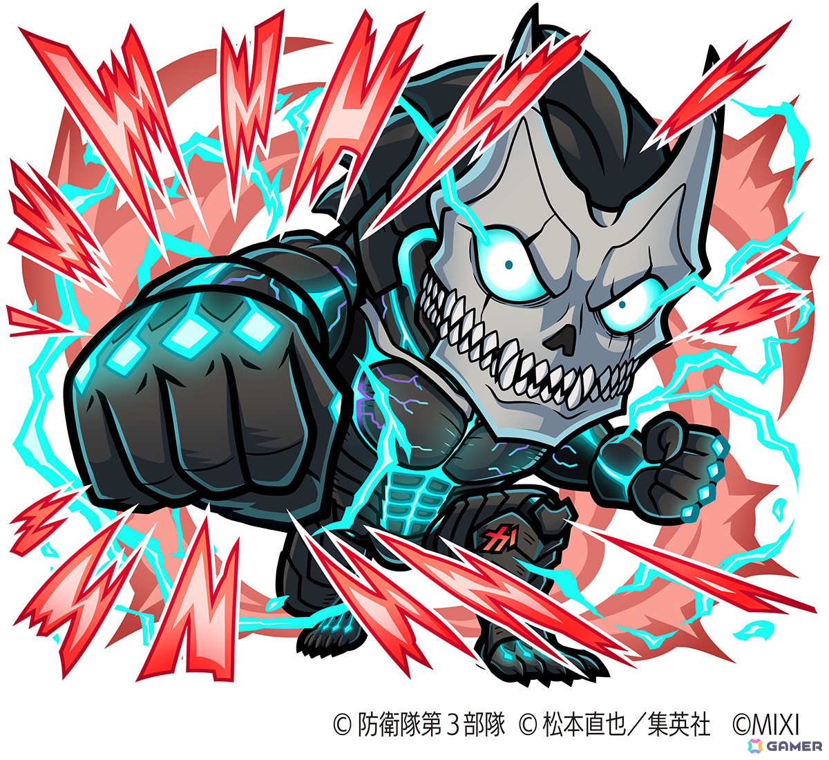 「コトダマン」とアニメ「怪獣8号」の初コラボが12月25日より開催!カフカやレノ、キコル、ミナ&宗四郎などが登場の画像