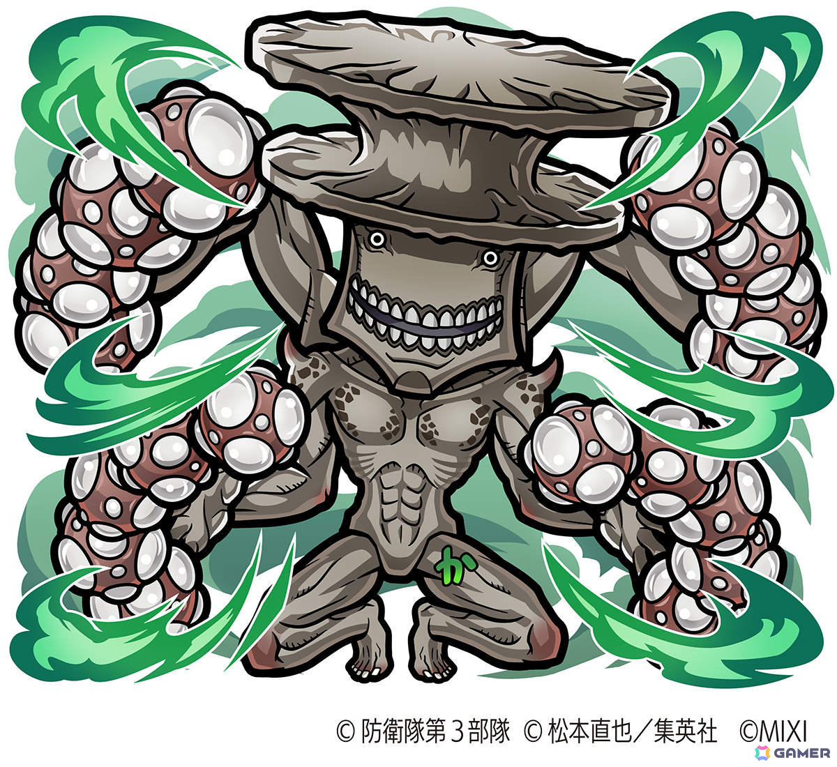 「コトダマン」とアニメ「怪獣8号」の初コラボが12月25日より開催!カフカやレノ、キコル、ミナ&宗四郎などが登場の画像