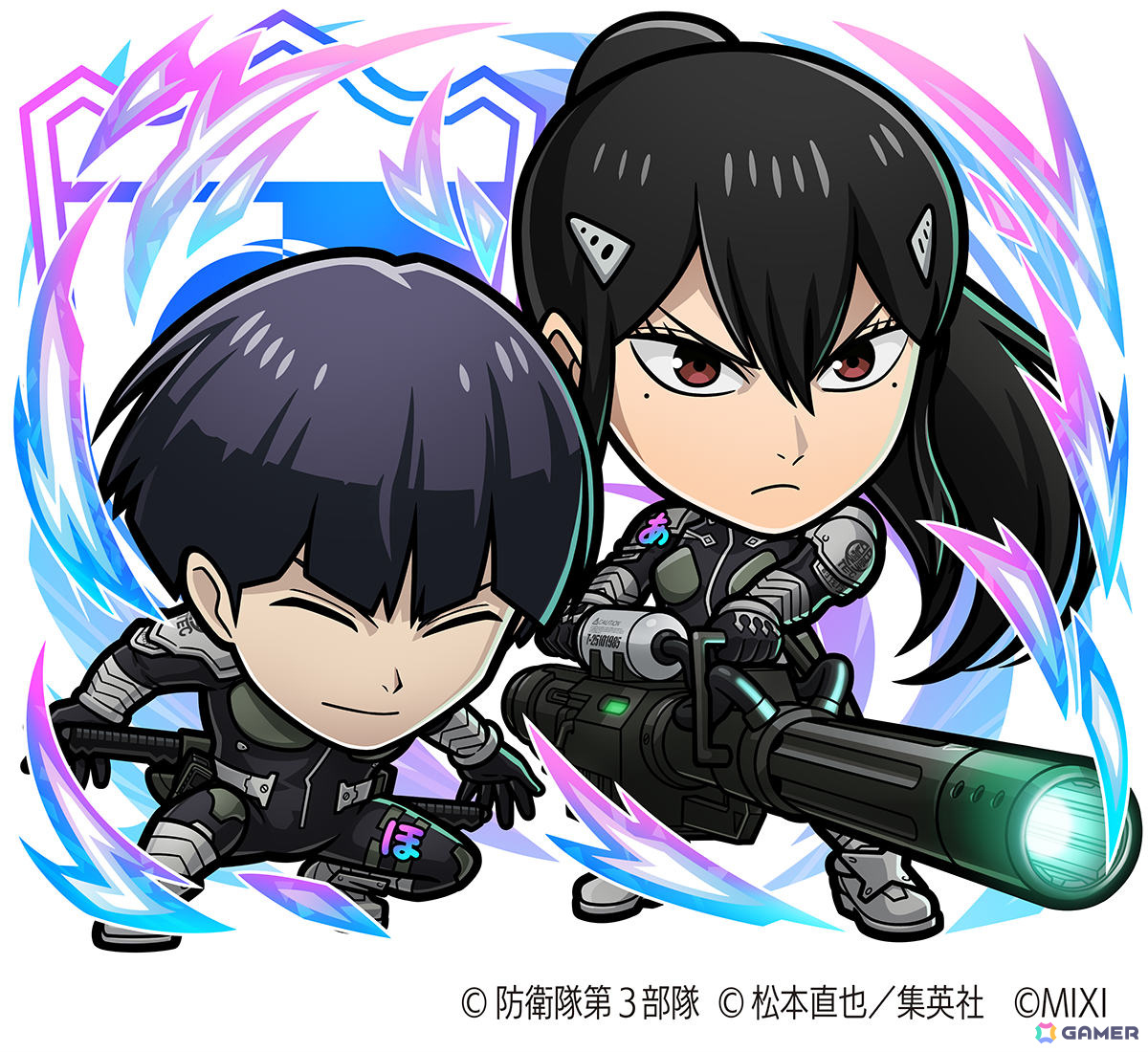 「コトダマン」とアニメ「怪獣8号」の初コラボが12月25日より開催!カフカやレノ、キコル、ミナ&宗四郎などが登場の画像