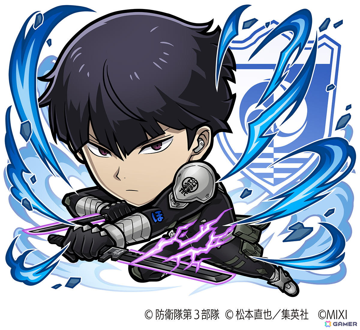 「コトダマン」とアニメ「怪獣8号」の初コラボが12月25日より開催!カフカやレノ、キコル、ミナ&宗四郎などが登場の画像