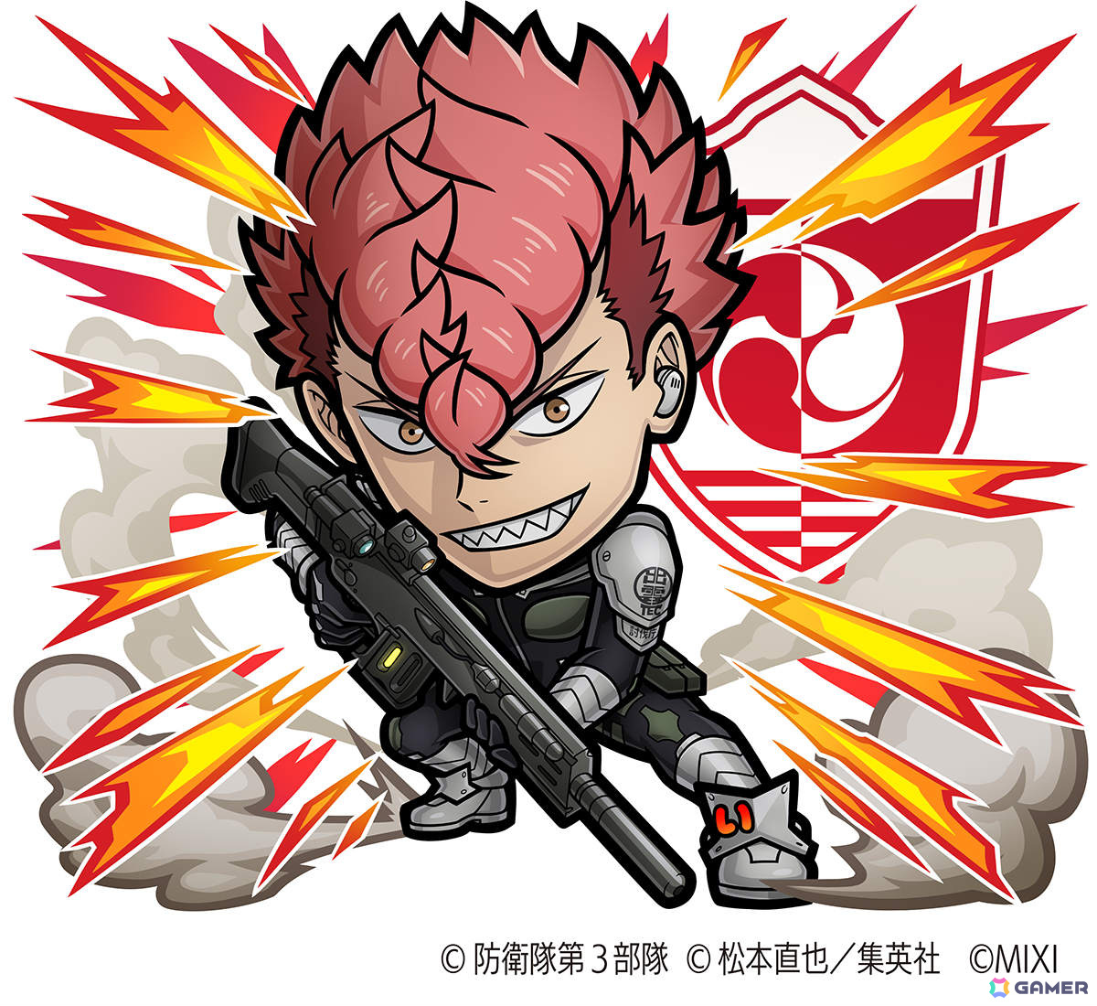 「コトダマン」とアニメ「怪獣8号」の初コラボが12月25日より開催!カフカやレノ、キコル、ミナ&宗四郎などが登場の画像