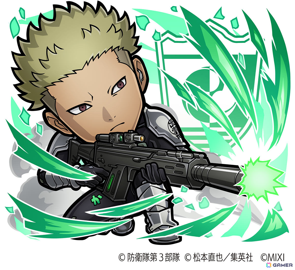 「コトダマン」とアニメ「怪獣8号」の初コラボが12月25日より開催!カフカやレノ、キコル、ミナ&宗四郎などが登場の画像