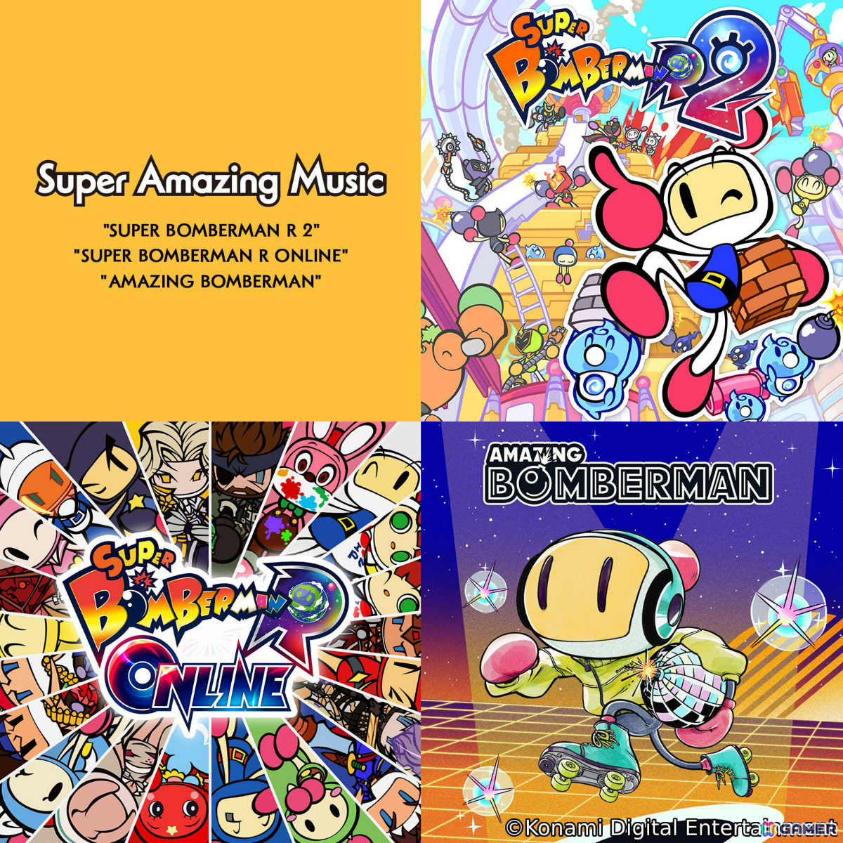 「ボンバーマン」シリーズ3作品の楽曲を収録したサウンドトラックが配信！「BEMANI」シリーズとのコラボも2025年1月9日より開催の画像