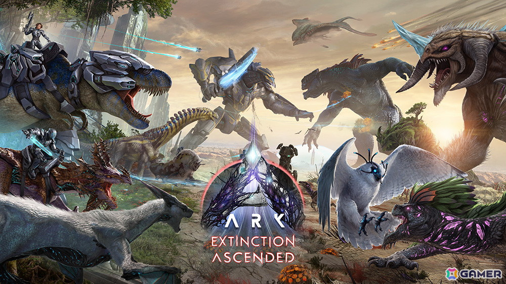 PS5版「ARK: Survival Ascended」荒廃した地球が舞台の追加マップ「Extinction」が配信！DLC第3弾「Wasteland War」も登場の画像