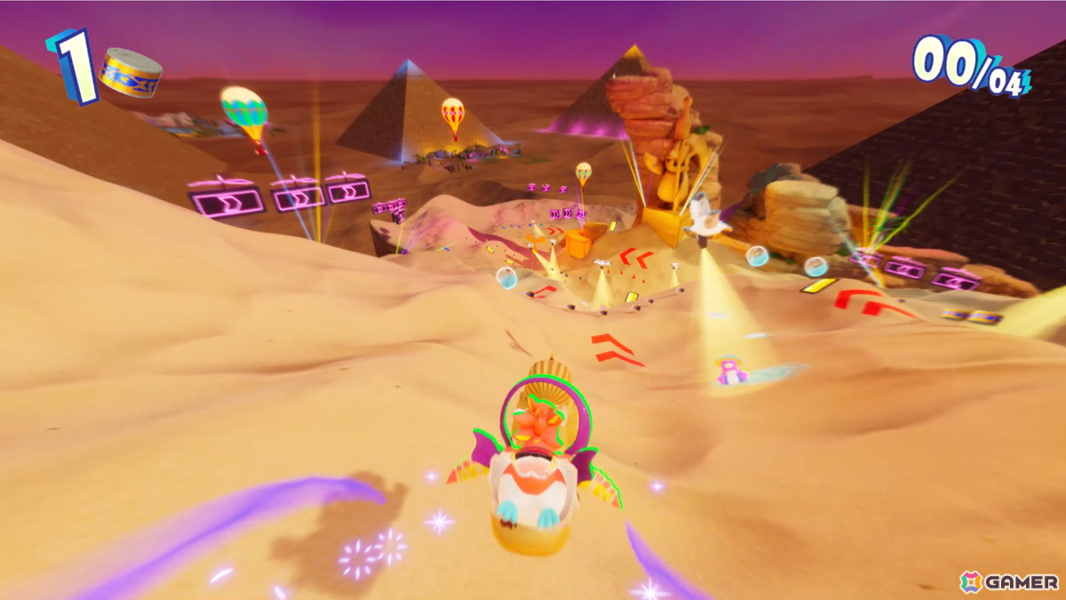 「Faaast Penguin」Xbox Series X|S版が配信！新たなギミック“サンドスプラッシュ”が登場する新ワールド「エジプトサンド Night Paaarty」も追加の画像7