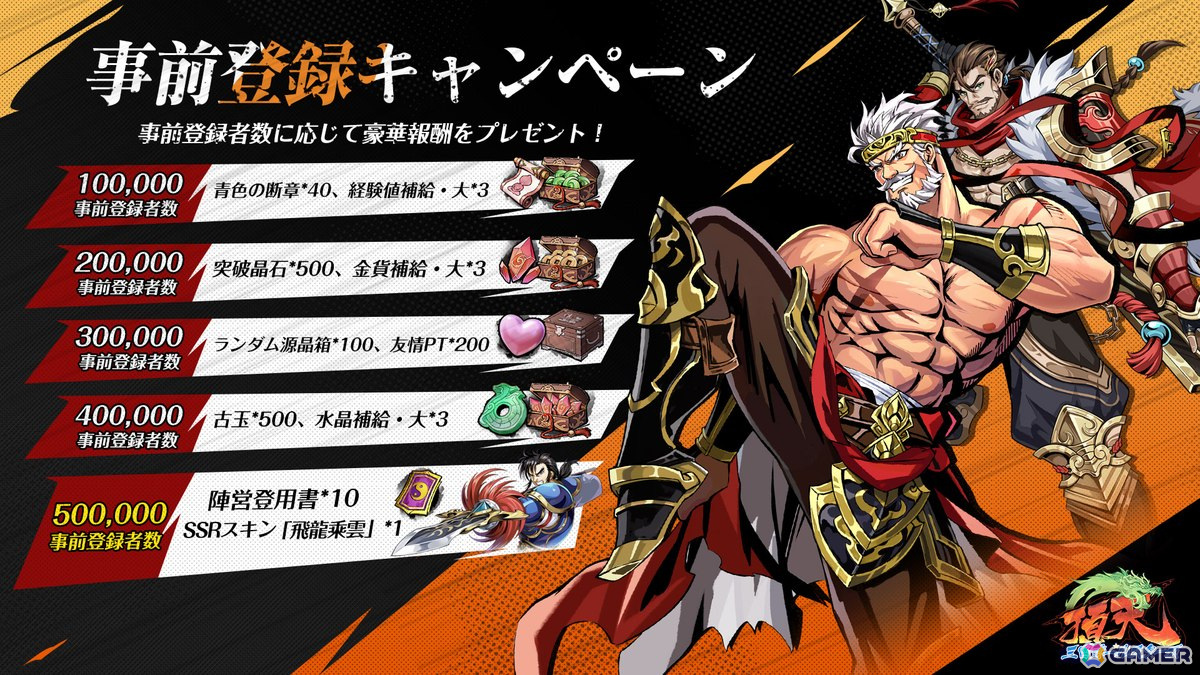 アーケード風三国志RPG「頂天：三国オールスターズ」の事前登録受付が開始！趙雲のアーケード風限定スキン「飛龍乘雲」などがもらえるの画像