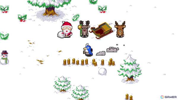 「クラシックダンジョンX3」クリスマスコラボ企画としてサンタさん、トナカイ、シカが登場！クリスマスツリーなどが配置された雪景色のマップもの画像5