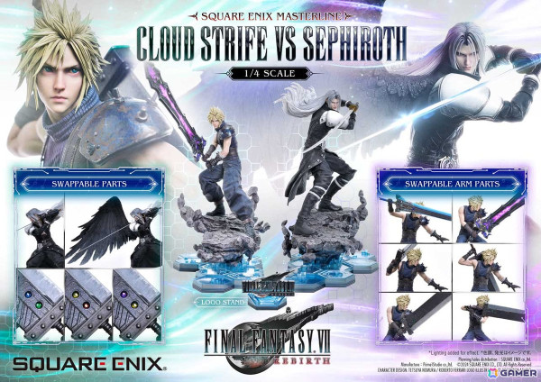 「ファイナルファンタジーVII リバース」よりクラウドとセフィロスの1/4スケールフィギュアが「スクウェア・エニックス マスターライン」の新作として登場！の画像59
