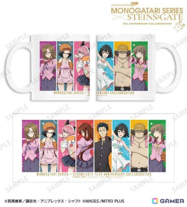 「物語シリーズ×STEINS;GATE」描き下ろしコラボイラストのアクスタやキャンバスボードなどがAMNIBUSに登場!の画像